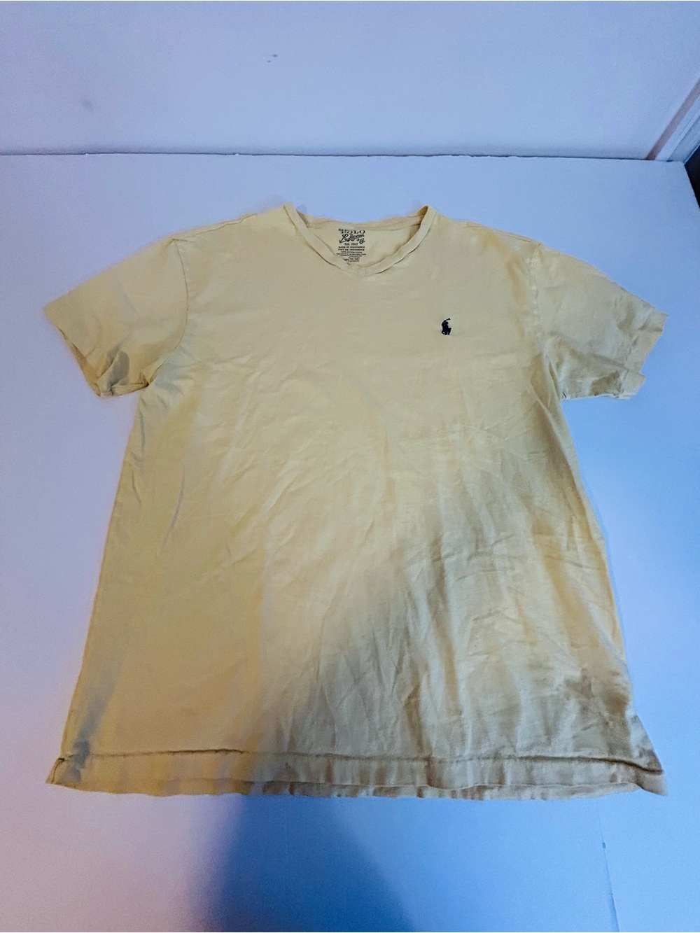 Polo by Ralph Lauren Yellow Crew Neck Short Sleeve Tee
